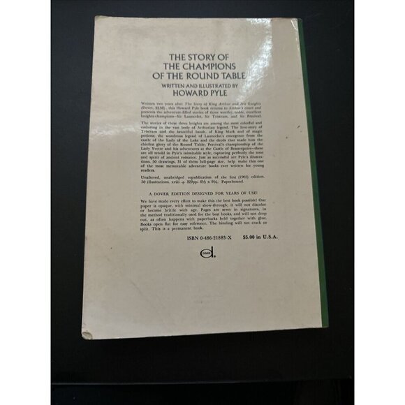 Dover Children's Classics The Story of the Champions of the Round Table by Pyle - Picture 3 of 6